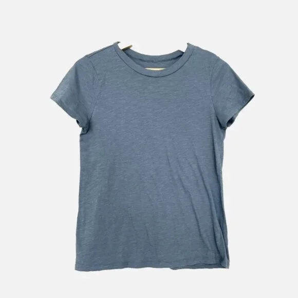 Ann Taylor Loft Outlet Powder Blue Tee Size Crew Neck Small Minimalist Normcore - Picture 2 of 8
